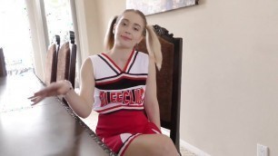 Teen cheerleader Anastasia Knight can't see straight while she gets fucked