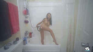Solo Asian Girl Avery Takes A Hot Shower And Pleasures Her Pussy Gia Derza