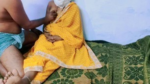 Sex with Telugu wife in yellow sari