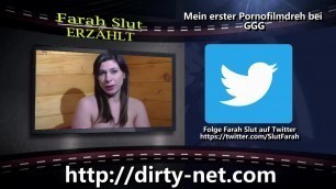 (GER) Farah Slut talks about her first porn shoot at GGG