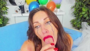 Blowjob and Shaking Orgasm from Hot MILF Liza Virgin