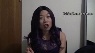 Petite Asian Pissing & Ranting About Small Penis Syndrome & Women Cheating
