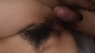 asian teens mouth filled with pole