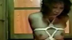 Asian Cutie Sucks And Fucks Her Sex Toy All Tied Up
