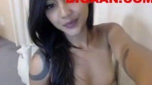 Lovely Asian girl is often performing in front of her web camera because it excites her pussy babe