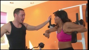 Sexy Asian Beauty Fucked By Gym Trainer Natural Tits Fucked
